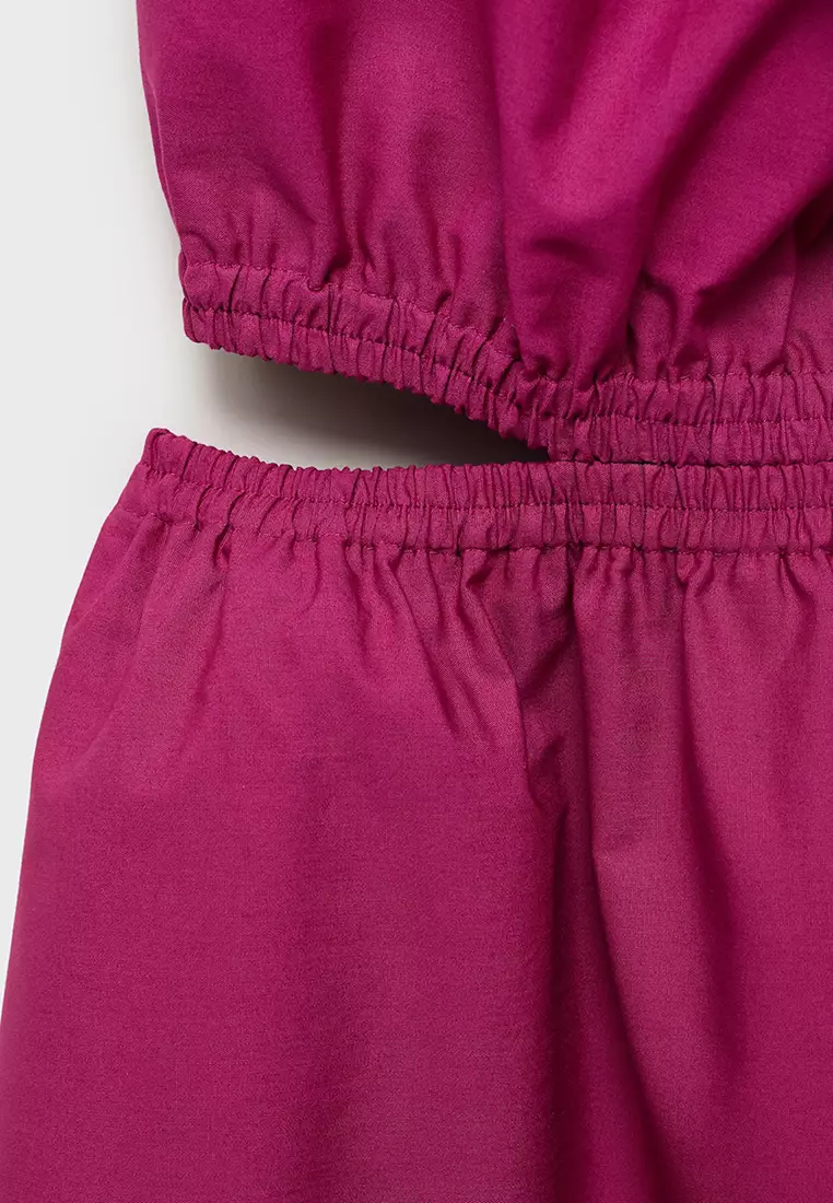 Asymmetrical Dress With Cut-Out