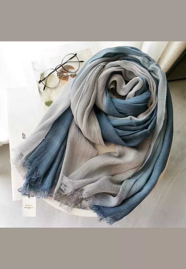Cotton Yarn Mix Color Tie Dye Scarf JW JS-1100.a