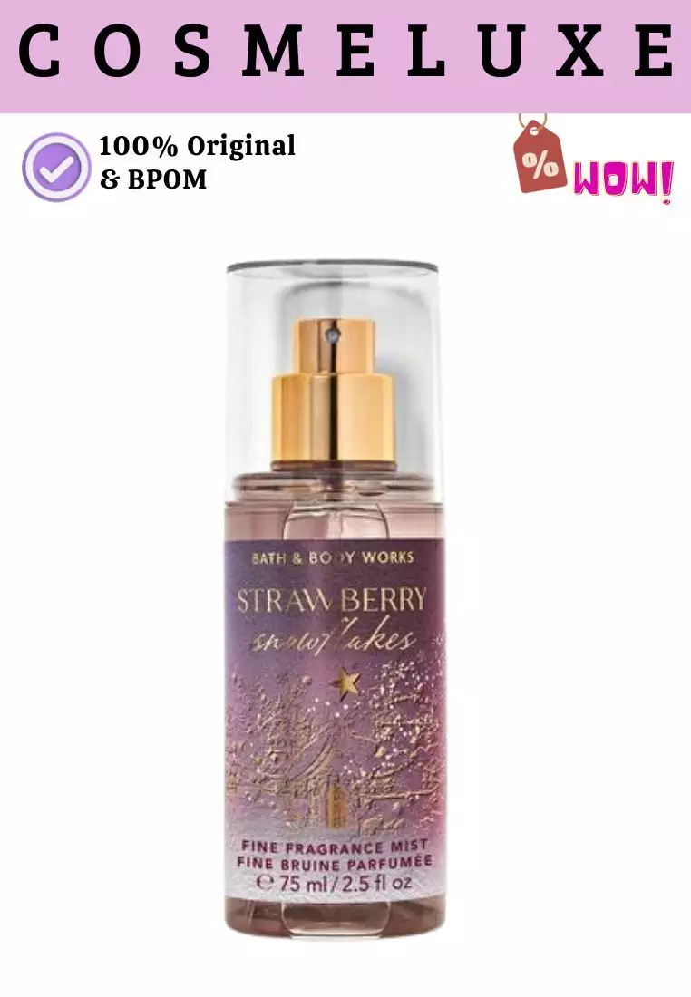 BBW Strawberry Snowflakes Travel Size Fine Fragrance Mist-75ml