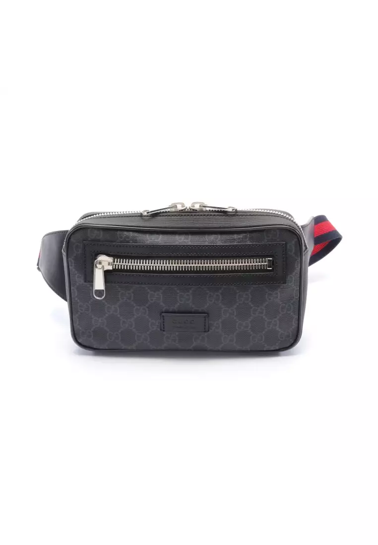 Buy GUCCI Pre loved GUCCI soft GG Supreme sherry line waist bag