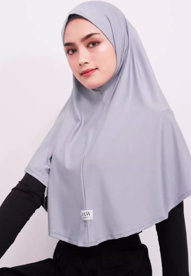 DH010 Hijab Instan Berlin Abu