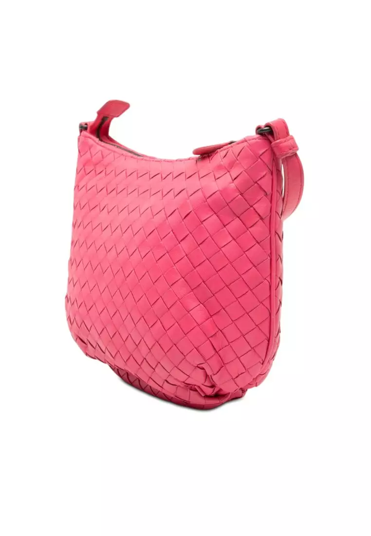 Pre-Loved Bottega Veneta Small Nappa Intrecciato Crossbody