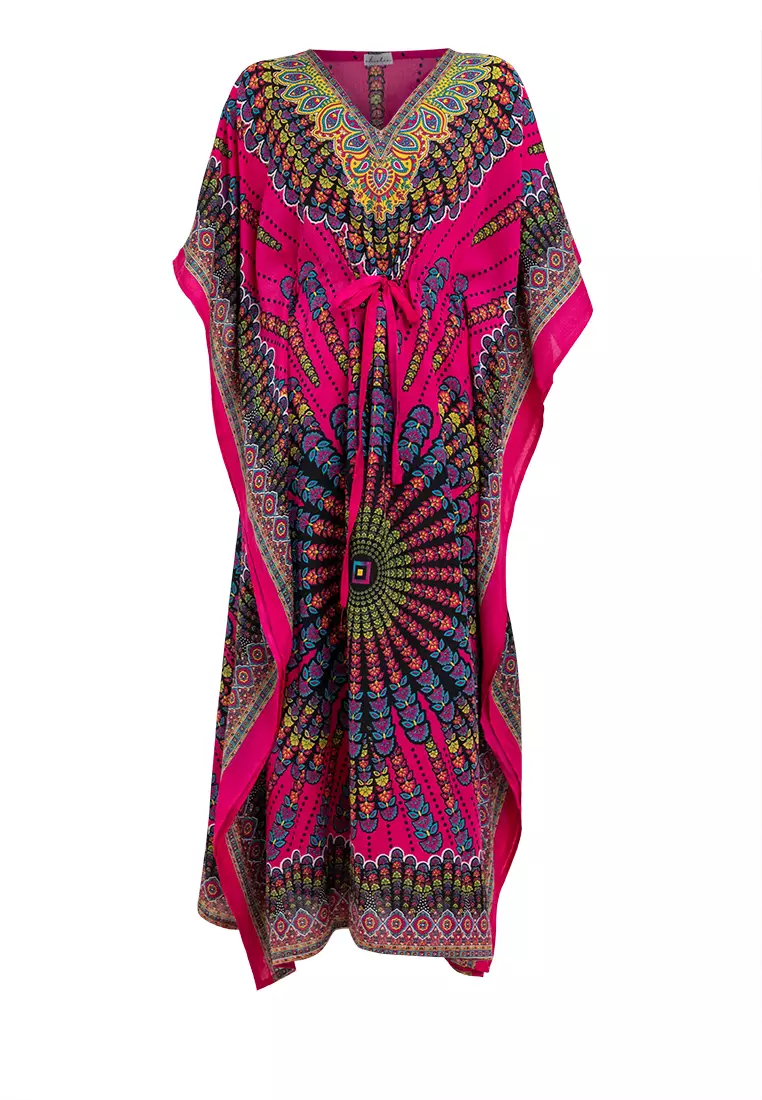Victoria Vneck Kaftan Dress