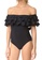 LYCKA black LWD7173-European Style Lady Swimsuit-Black 1DAEEUS3A71961GS_3