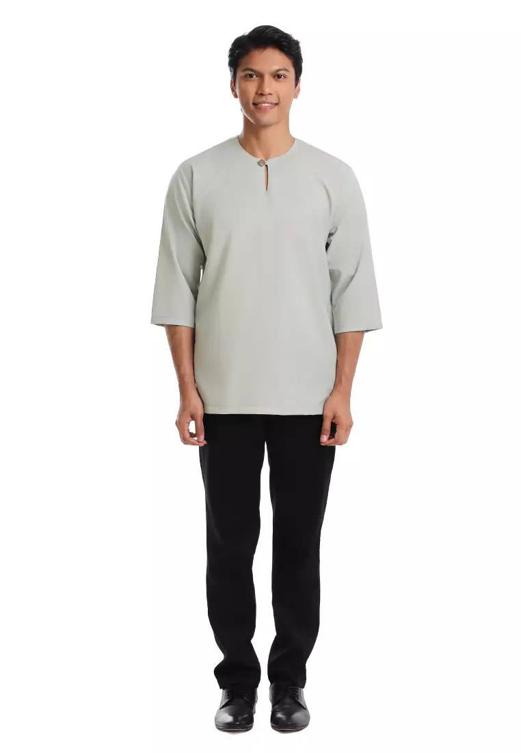 Byford Kurta Tiga Suku Slim Fit - 3926003A-40LightGreen