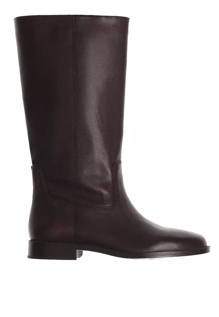 Knee Boots Mango Boots Uk Mango Leather High Boots Knee-high