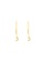 MJ Jewellery white and gold MJ Jewellery Treble Clef Gold Earrings S177, 916 Gold 215F0AC5D182E6GS_1