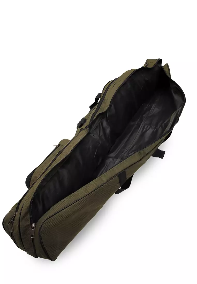 Gib Tas Pancing Unisex Three Layer Fishing Bag 120cm Large Storage Many Slot Material Oxford ORIGINAL - Green