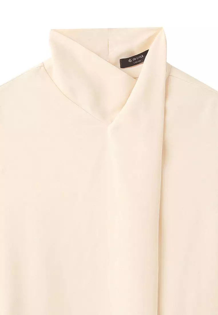 Statement High Neck Long Sleeve Shirt [AB19711]