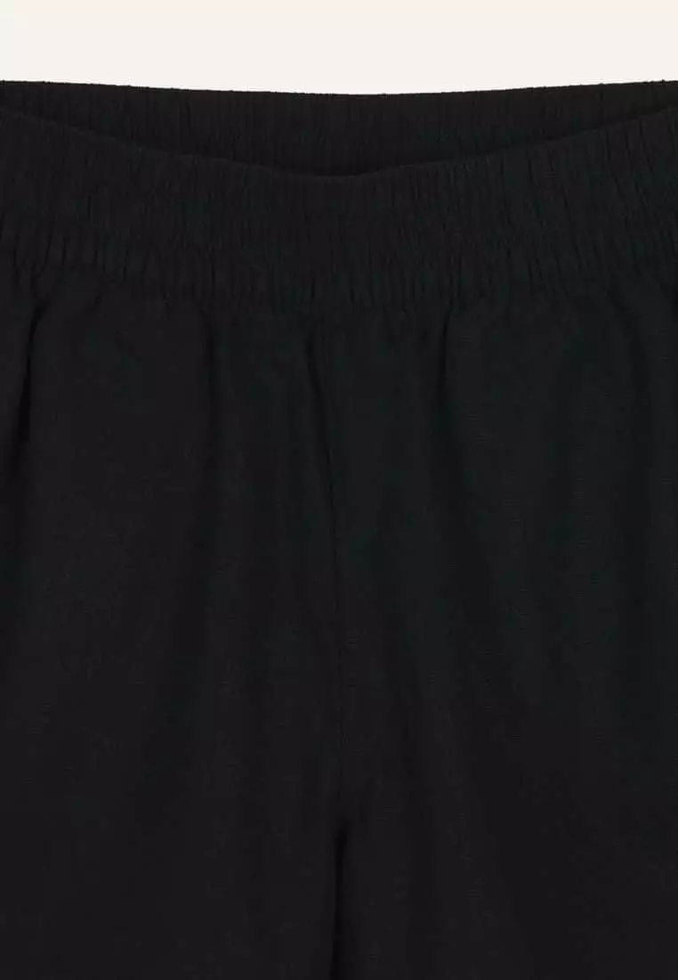 High-Waisted Linen-Blend Pull-On Shorts for Women -- 3.5-inch inseam