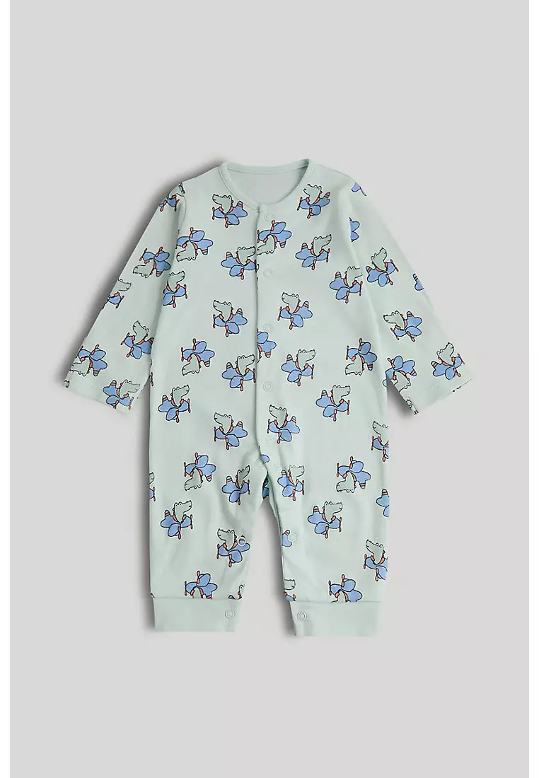 3 Pack Cartoon Footless Sleepsuits