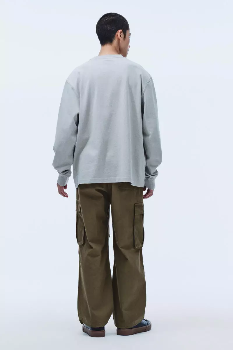 Loose Fit Cotton cargo trousers