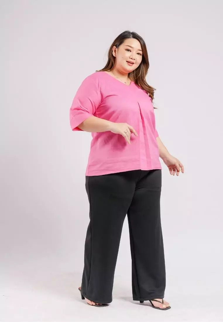 Plus Size Blouse Cheryl Pink