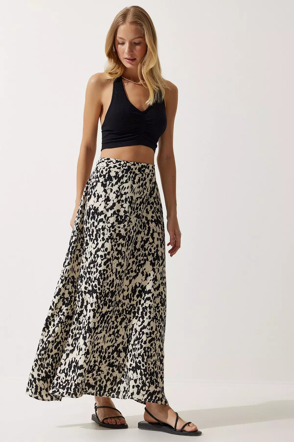 Long Printed Skirt
