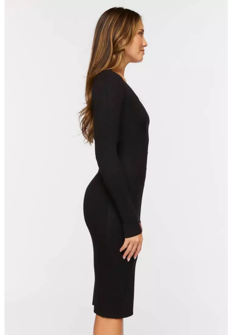 Button front midi dress best sale forever 21