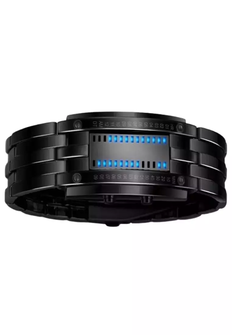 Jam Tangan LED Digital Pria Waterproof Many Function Strap Tali Material Alloy GN42 ORIGINAL