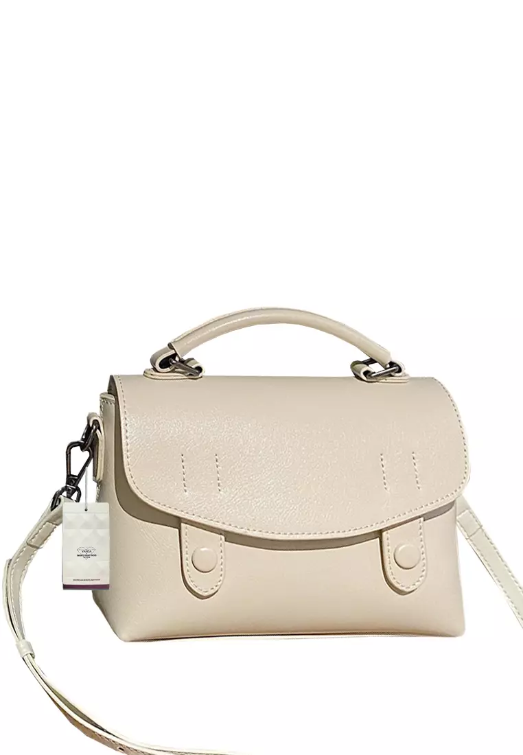 VANSA Top Layer Cowhide Flap Shoulder Crossbody Bag VBW-Cb-905