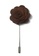 Splice Cufflinks brown Dark Brown Classic Camellia Fabric Flower Lapel Pin  SP744AC59UCMSG_1