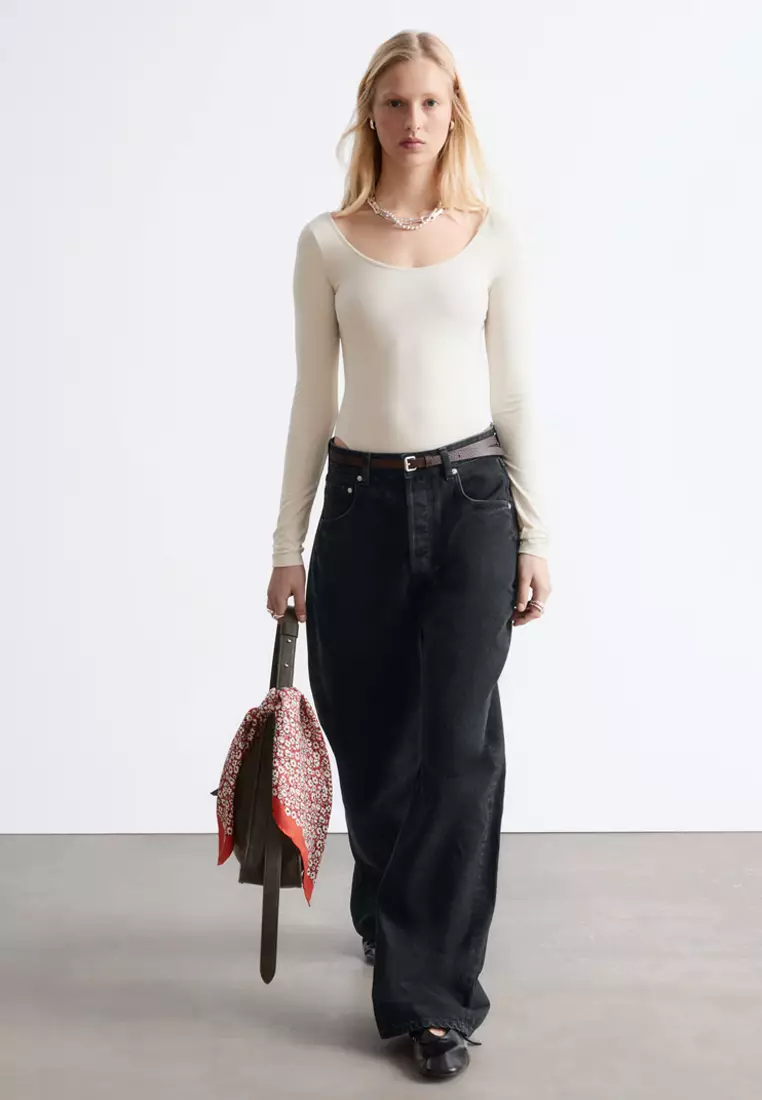 Scoop-Neck Bodysuit