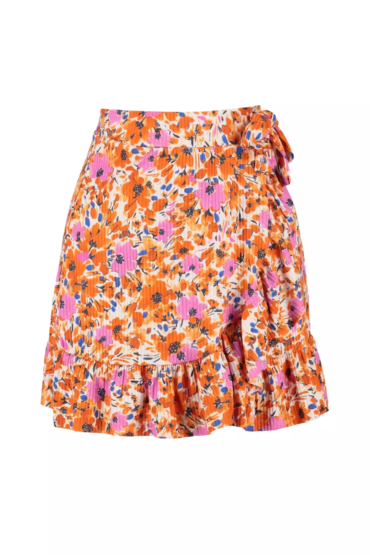 Graphic Printed High Waist Knitted Skirt