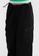 TOPSHOP black Oversized Cargo Trousers 0C09EAA48F8142GS_2