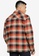 Ben Sherman orange Check Chore Jacket Shirt 7E13DAA9754D6CGS_1