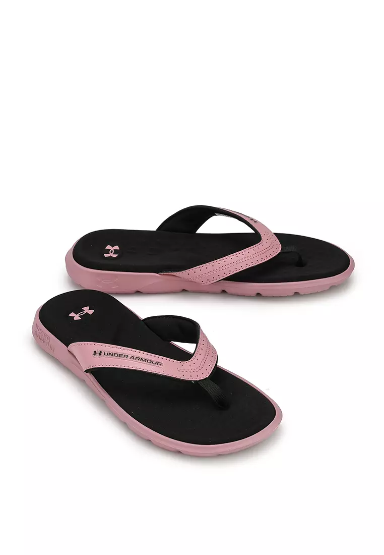 Girls under armour sale flip flops