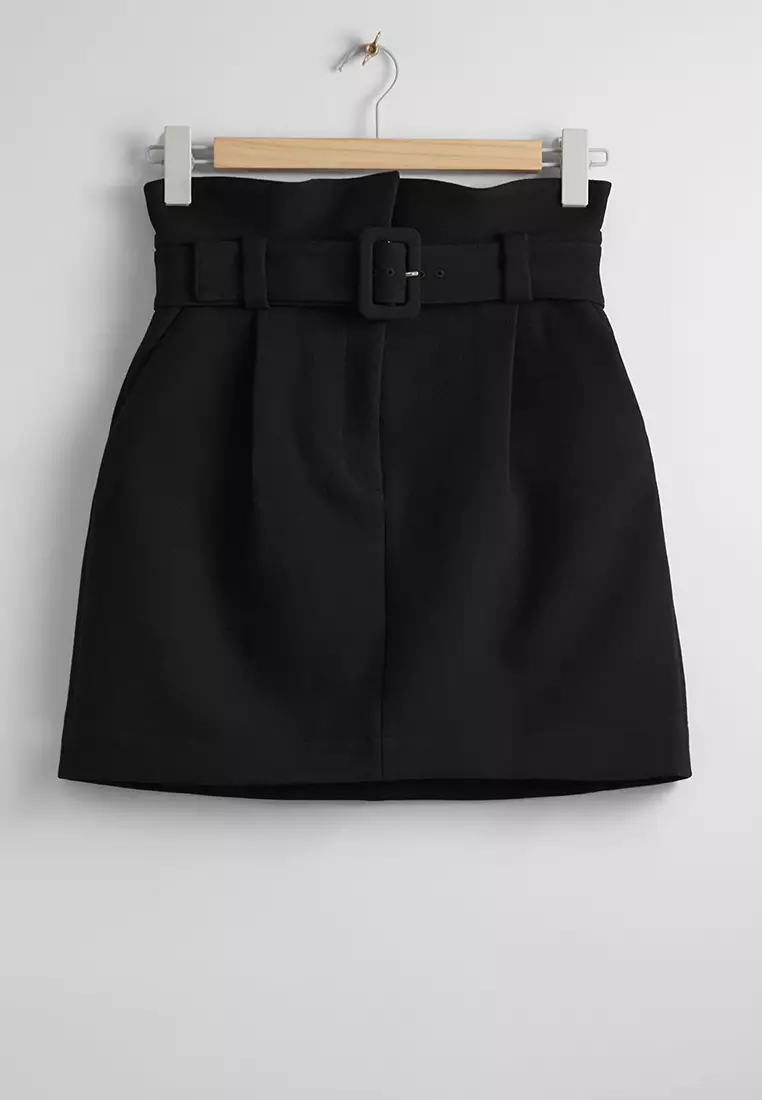 Paperbag Waist Mini Skirt
