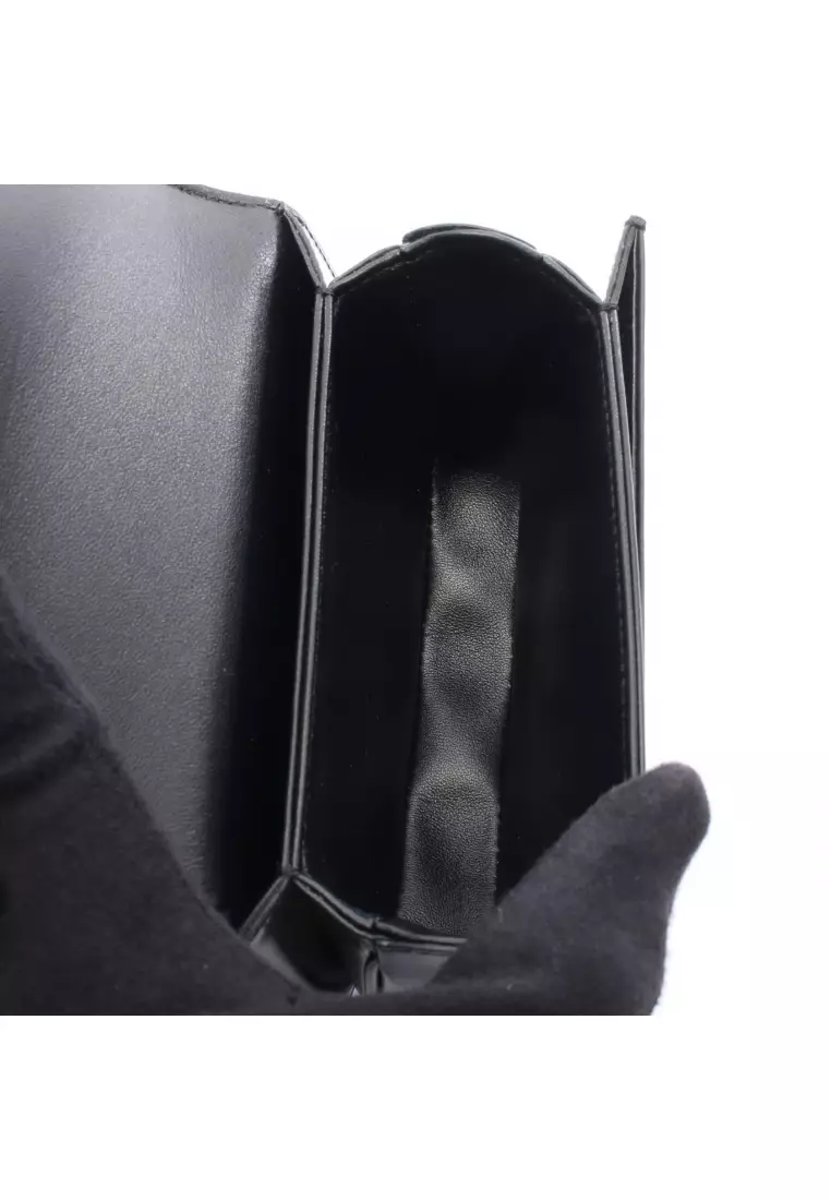 Pre-Loved Celine mini Buzas claire Handbag leather black 2WAY