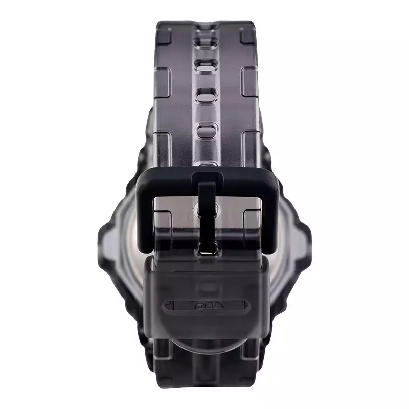 Jam Tangan Wanita Casio Baby-G BG-169U-8BDR Digital Blue Dial Transparency Black Resin Band