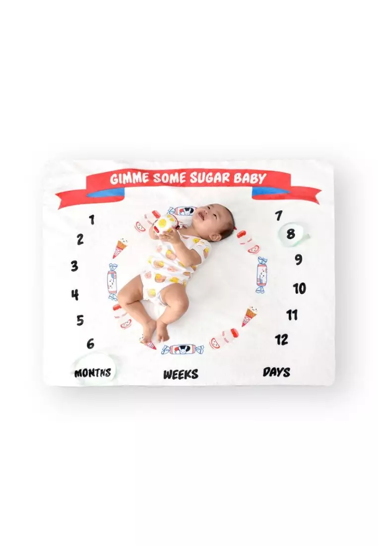 Buy The Wee Bean Fleece Milestone Photography Blanket Hong Kong