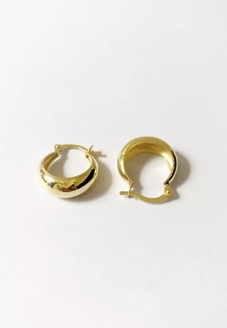 Cupola Slim 18K Gold Dome Earrings