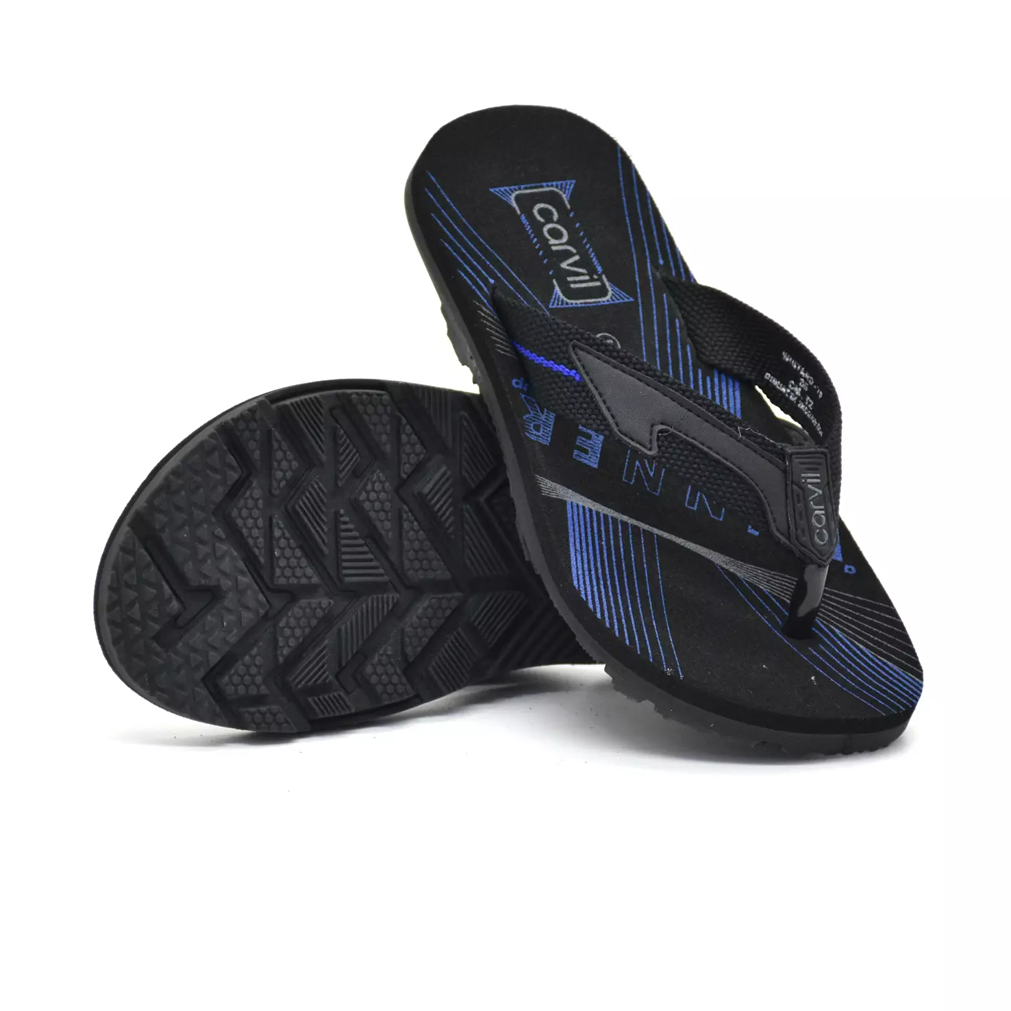 Carvil Sandal Anak Wintaro-TP Black/ Royal Blue