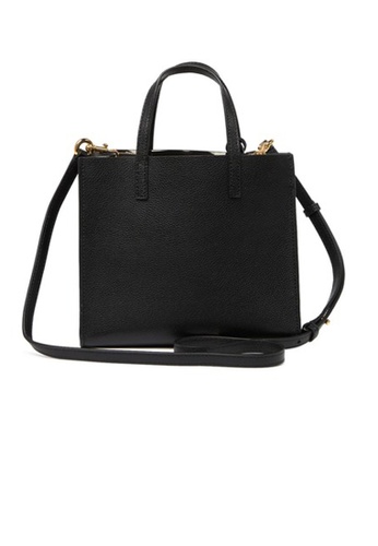 Marc Jacobs Marc Jacobs Mini Grind Coated Leather Tote Black ...