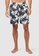 Piping Hot black Mid-Thigh Tropical Sustainable Swim Shorts with Drawstring 0E20DUSD2ADAEAGS_1