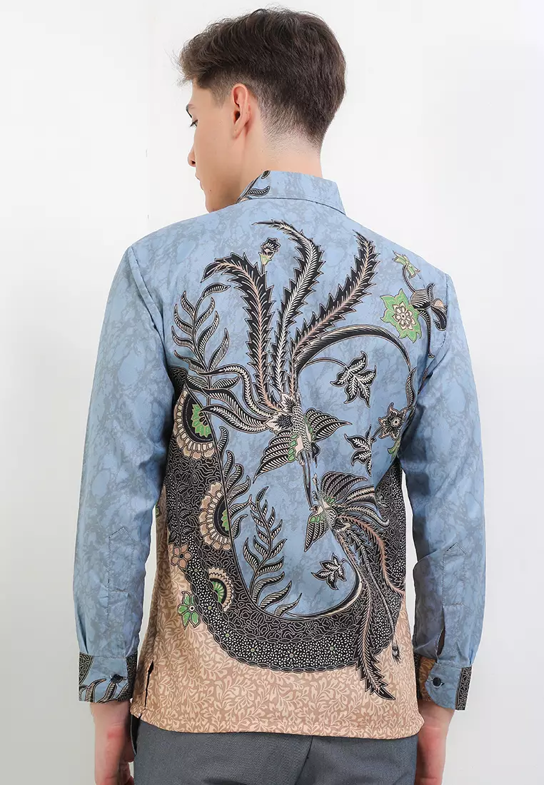 Darmalangit Kemeja Batik Exclusive Premium Pria Casual Modern Lengan Panjang