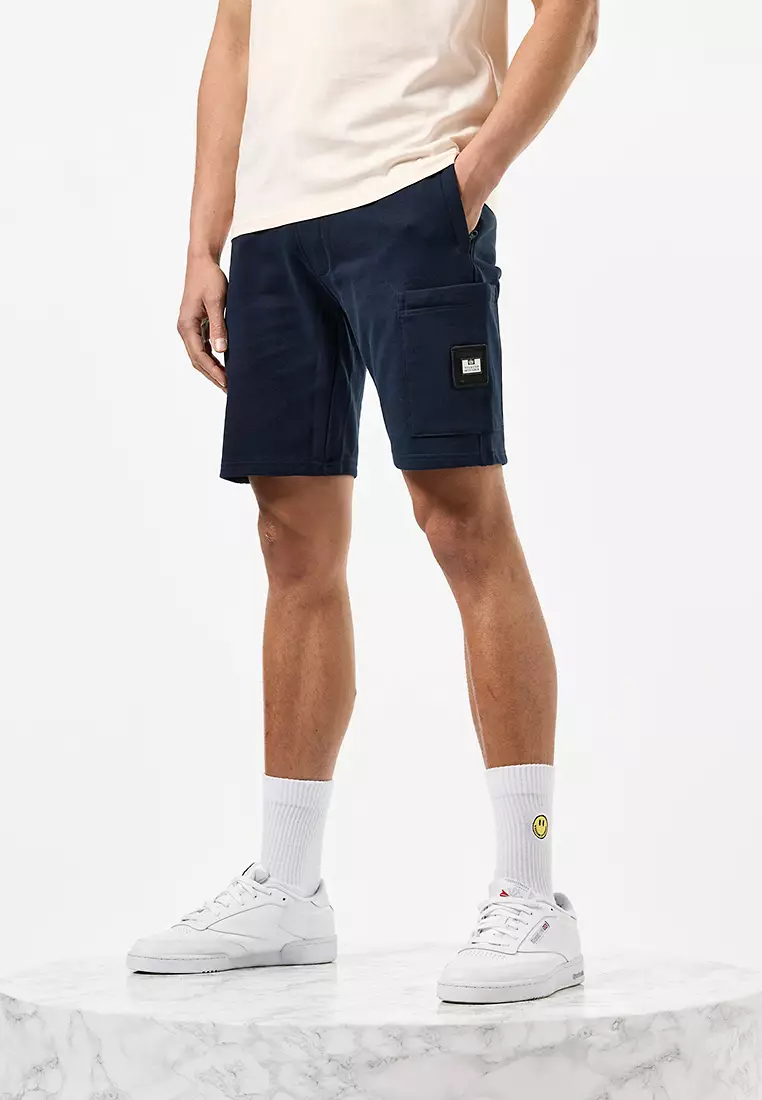 Jual Weekend Offender MENS NAVY HAWKINS ZIP POCKET SHORT Original