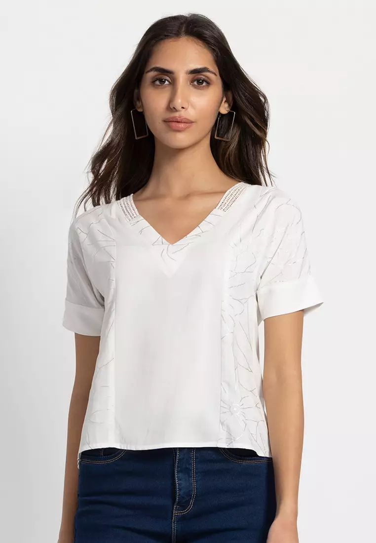 White 2025 casual blouse