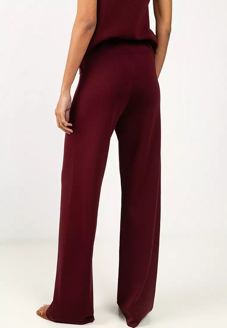Knitted Trousers With Elastic Waistband