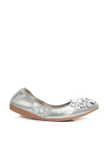 Twenty Eight Shoes silver Comfort Rhinestone Flare Ballerinas VL6281 45941SH4B938E1GS_1