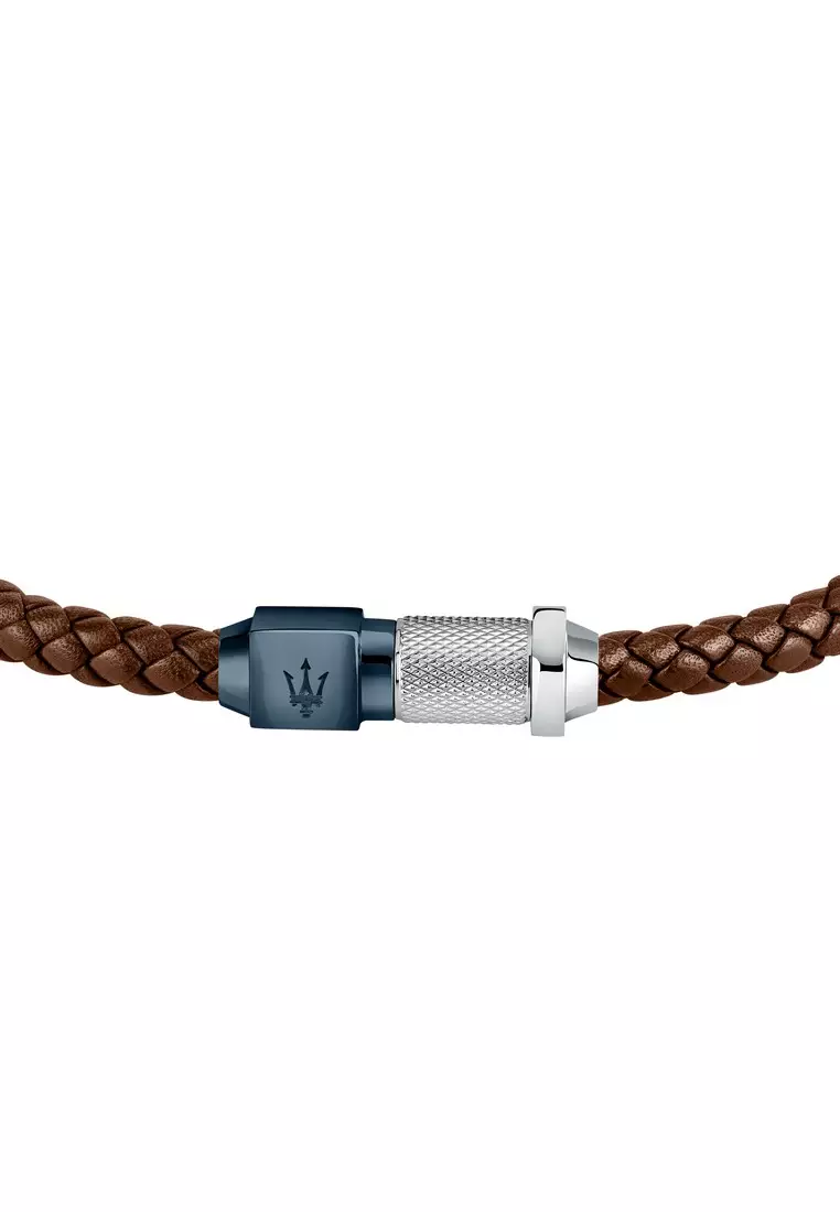 Maserati Men's Bracelet Brown Leather JM223AVE15
