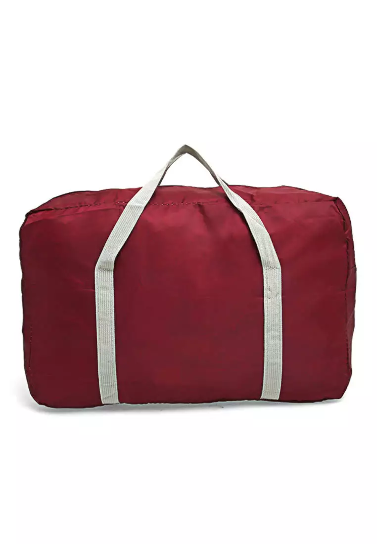 Bloosh Tas Duffel Lipat Travel Bag Desain Jinjing Big Compartment Material Nylon ORIGINAL - Red