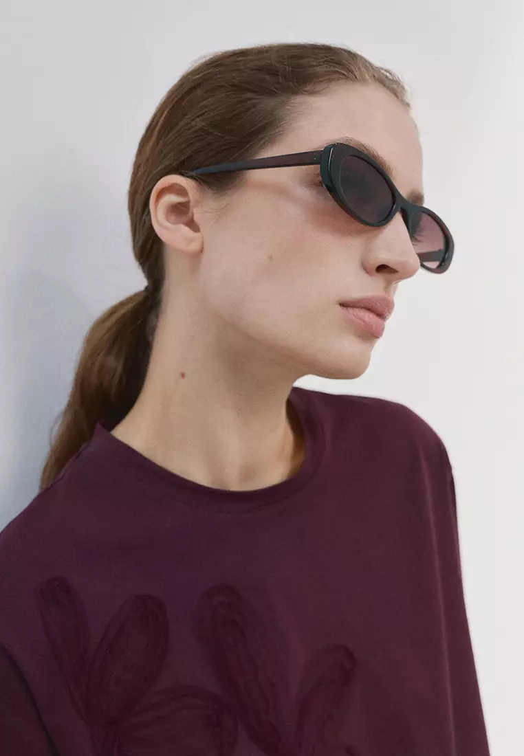 Floral-Embroidered Cotton T-Shirt