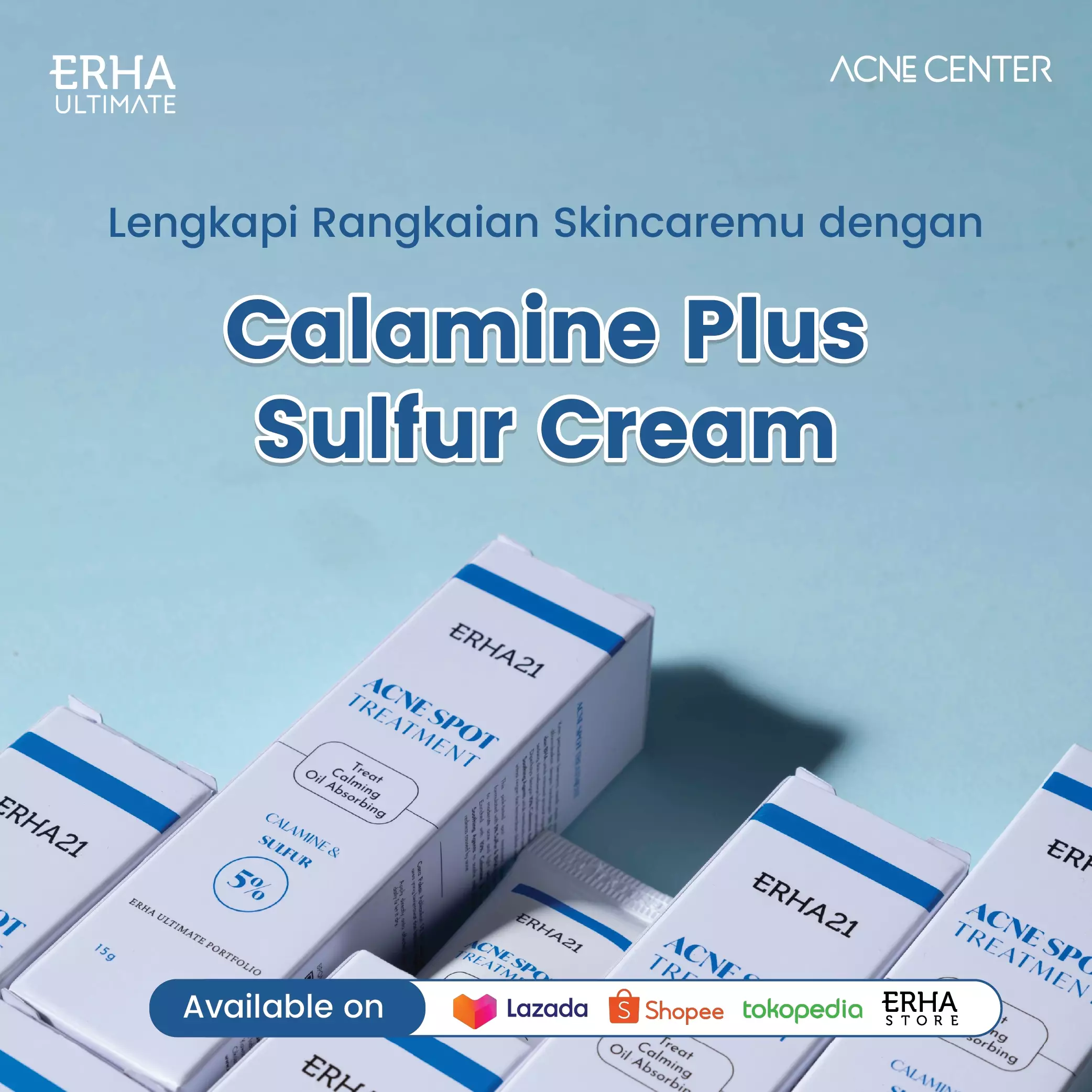ERHA21 Acne Spot Treatment Calamine & Sulfur 5%