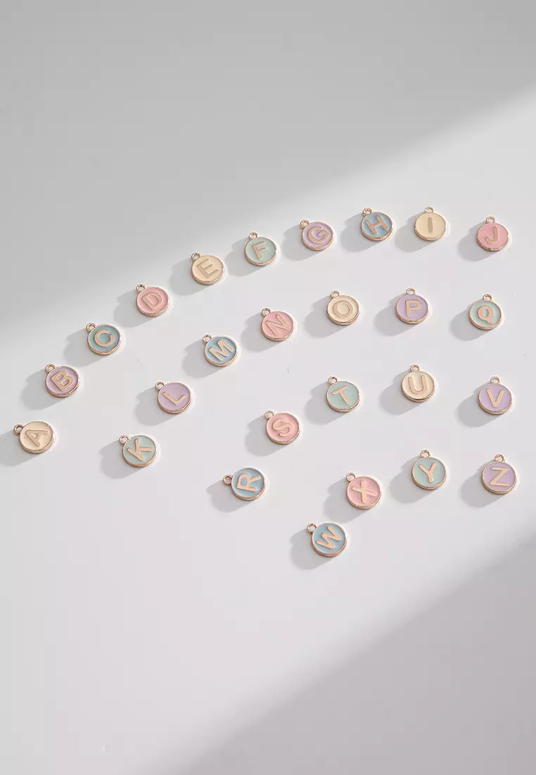 GYKACO Custom Nama Gelang / Rante Tas *** Tersedia Alphabet A - Z *** - Alphabet D