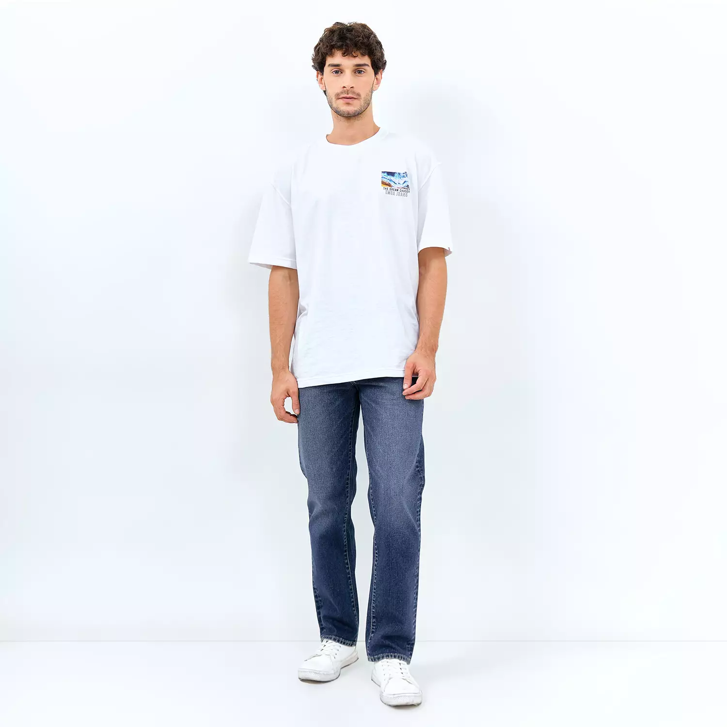 EMBA DENIM - Celana Panjang Denim Pria Regular Fit Non-Stretch Warna Dark Stone - Travis