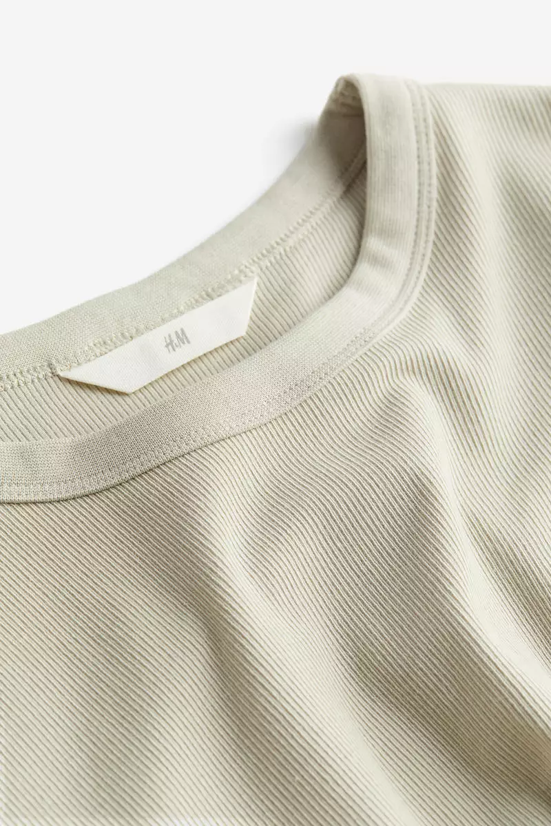 Ribbed modal-blend top