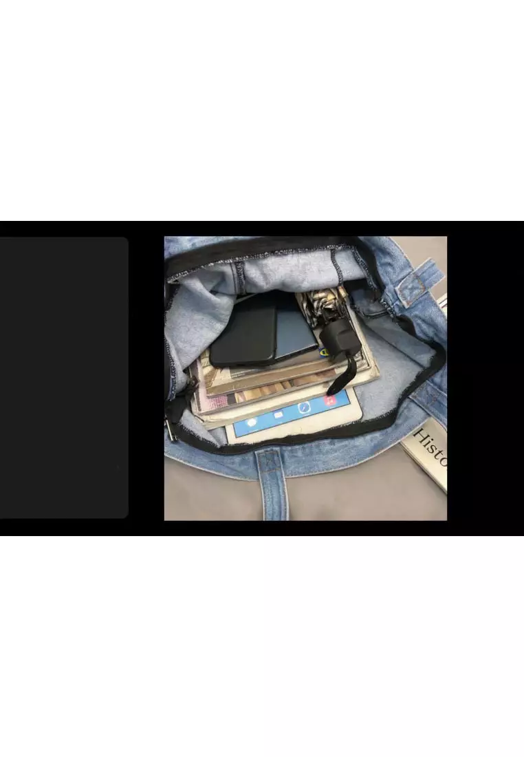 Denim casual Japanese shoulder bag
