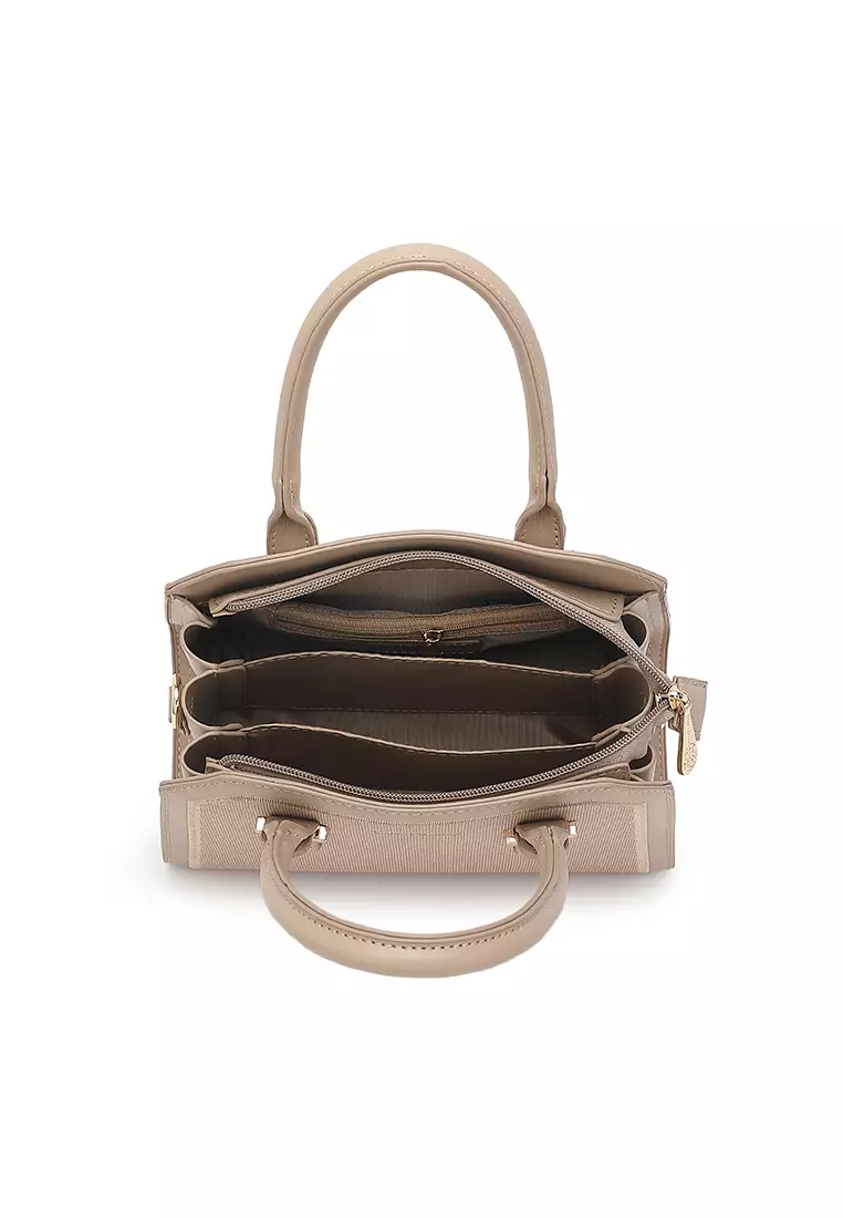 Women's Top Handle Bag / Sling Bag / Crossbody Bag / Shoulder Bag (Tas Tangan / Tas Selempang / Tas Bahu) - Cokelat