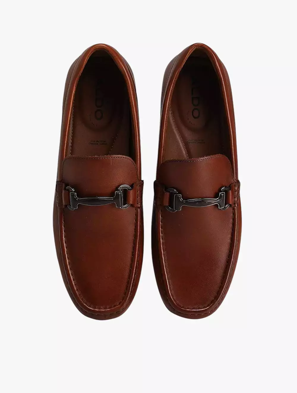 Aldo Prato-In Men's Slip Ons - Cognac